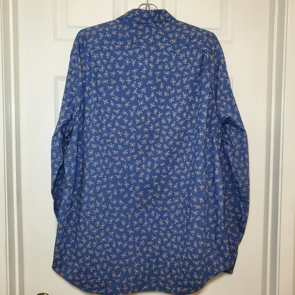 J Crew Shirt Mens Large Paisley Colorful All Over Print Loud Party Mercantile